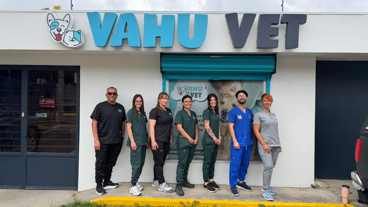 Equipo Vahu-Vet antes de salir